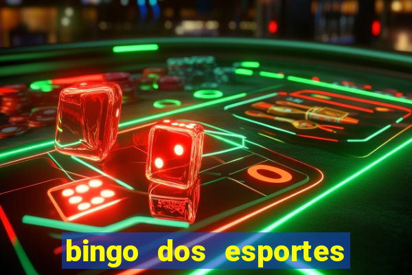 bingo dos esportes para imprimir